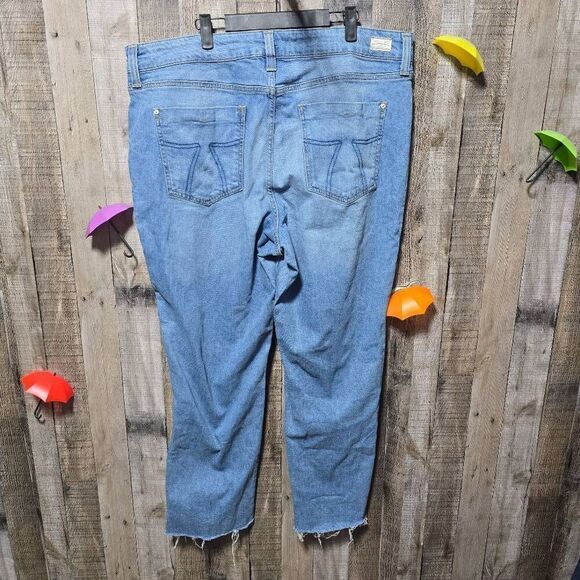 Seven7 Marilyn Boyfriend Raw Hem Jeans Plus Size - Picture 2 of 5